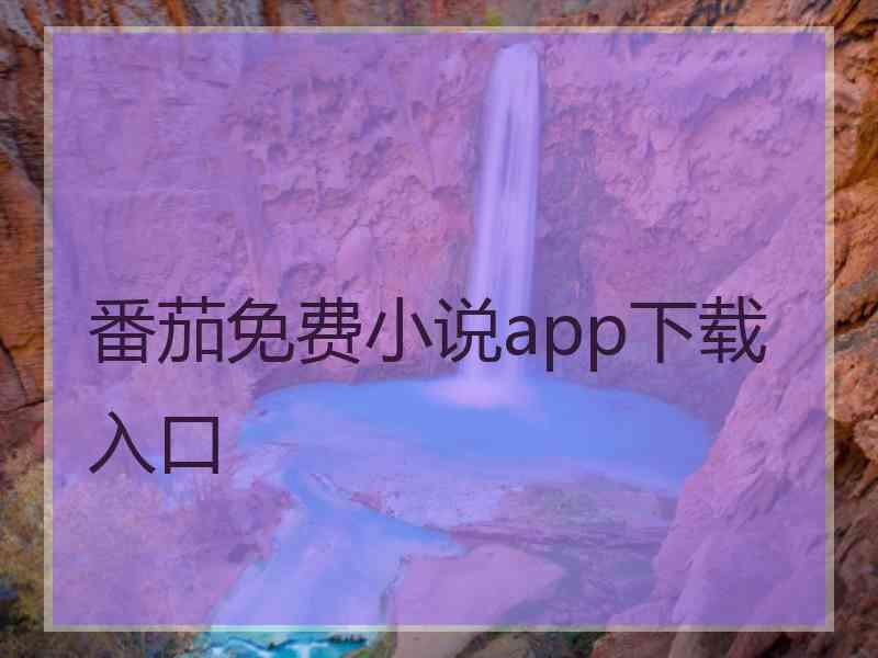 番茄免费小说app下载入口