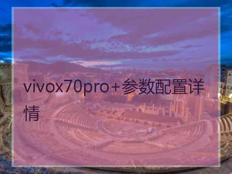 vivox70pro+参数配置详情