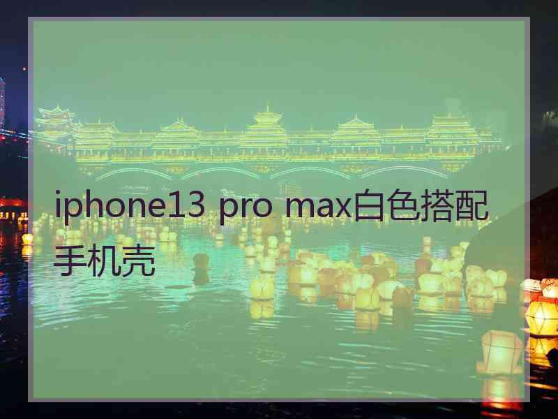 iphone13 pro max白色搭配手机壳