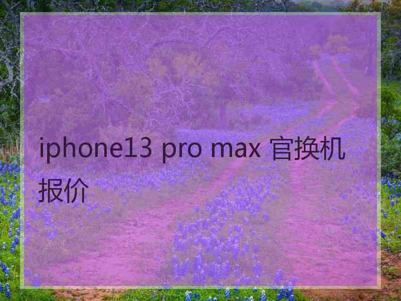 iphone13 pro max 官换机报价