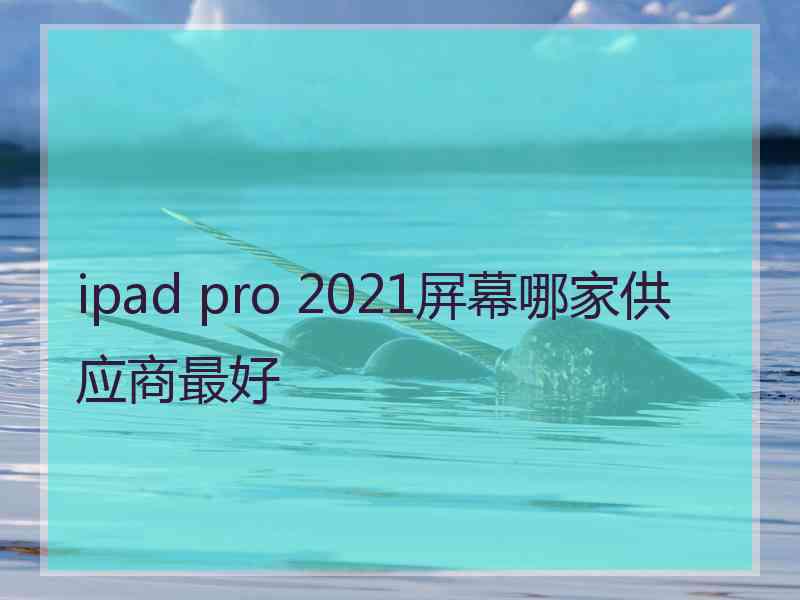 ipad pro 2021屏幕哪家供应商最好