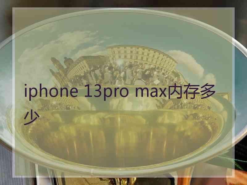 iphone 13pro max内存多少