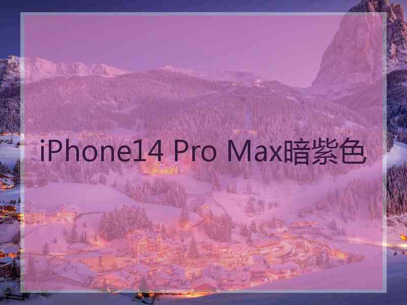 iPhone14 Pro Max暗紫色