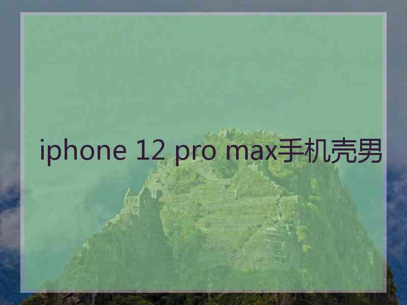 iphone 12 pro max手机壳男