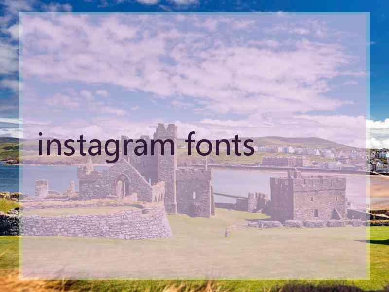 instagram fonts