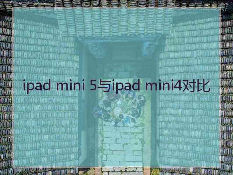 ipad mini 5与ipad mini4对比