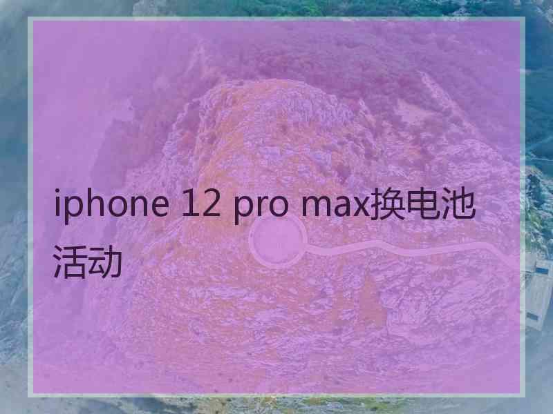 iphone 12 pro max换电池活动