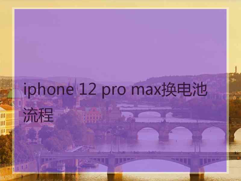 iphone 12 pro max换电池流程