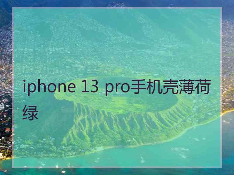 iphone 13 pro手机壳薄荷绿