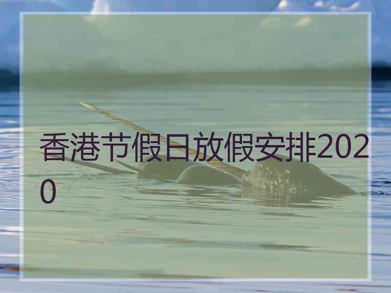 香港节假日放假安排2020