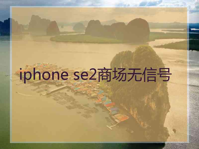 iphone se2商场无信号