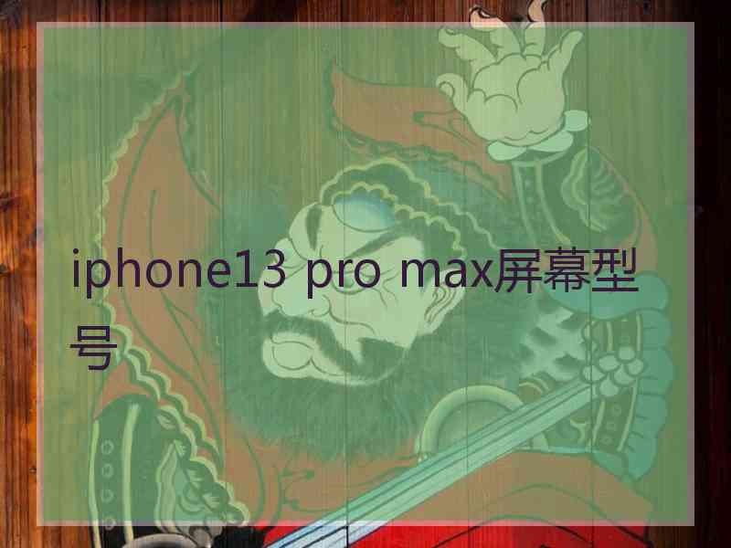 iphone13 pro max屏幕型号