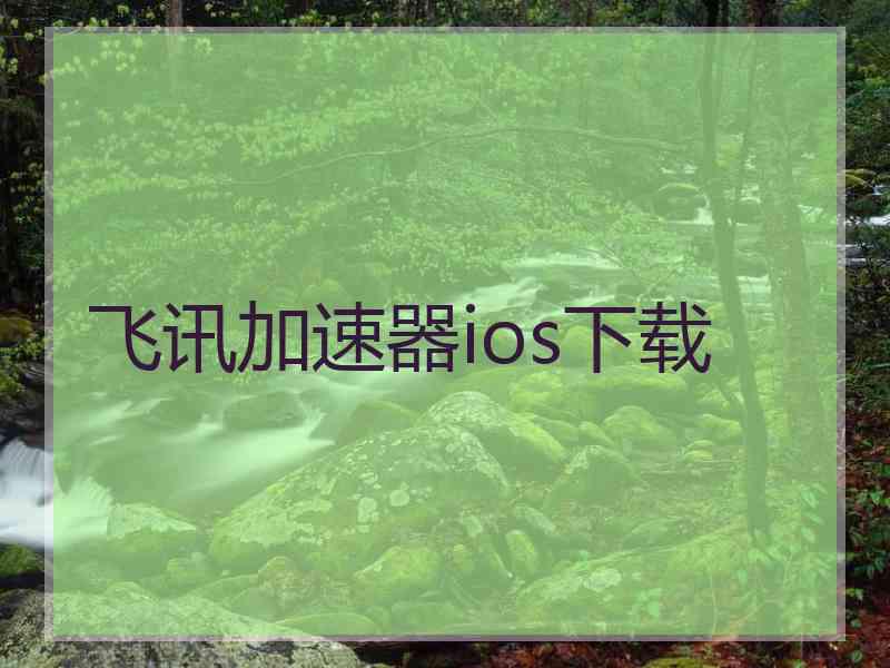 飞讯加速器ios下载