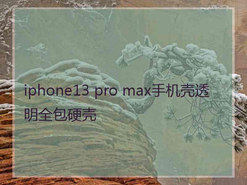 iphone13 pro max手机壳透明全包硬壳