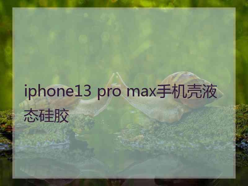 iphone13 pro max手机壳液态硅胶