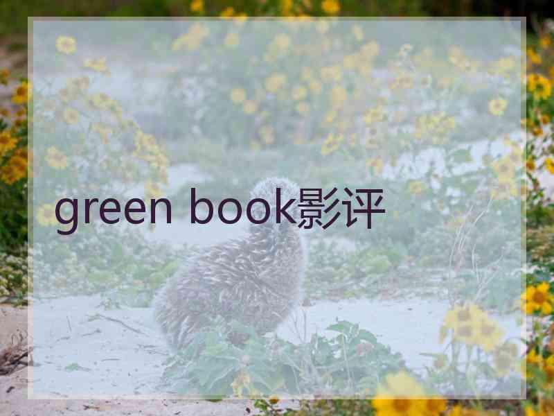 green book影评