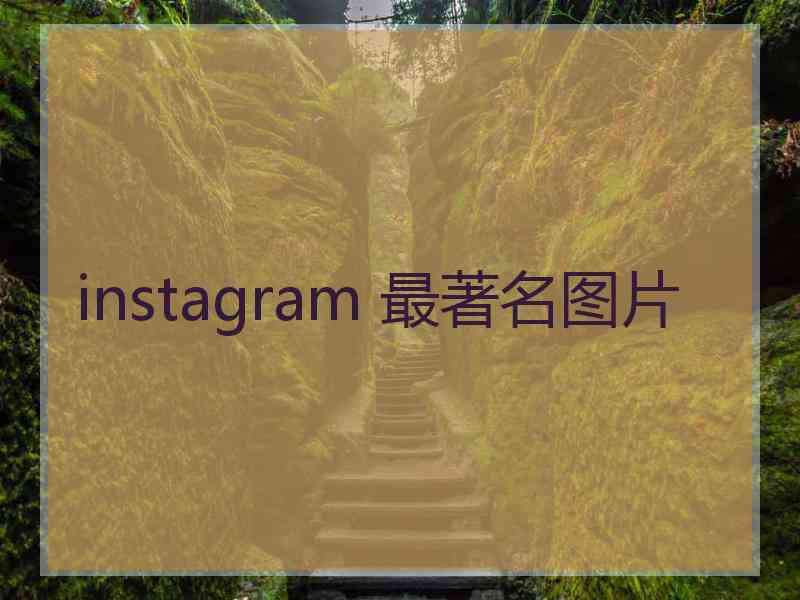 instagram 最著名图片