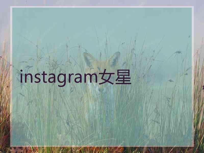 instagram女星