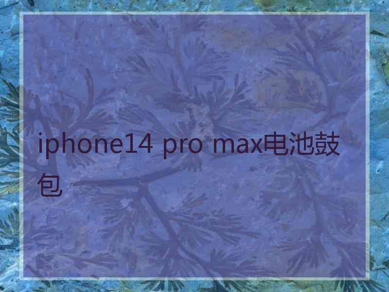 iphone14 pro max电池鼓包