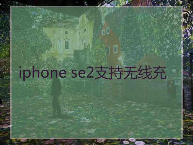 iphone se2支持无线充